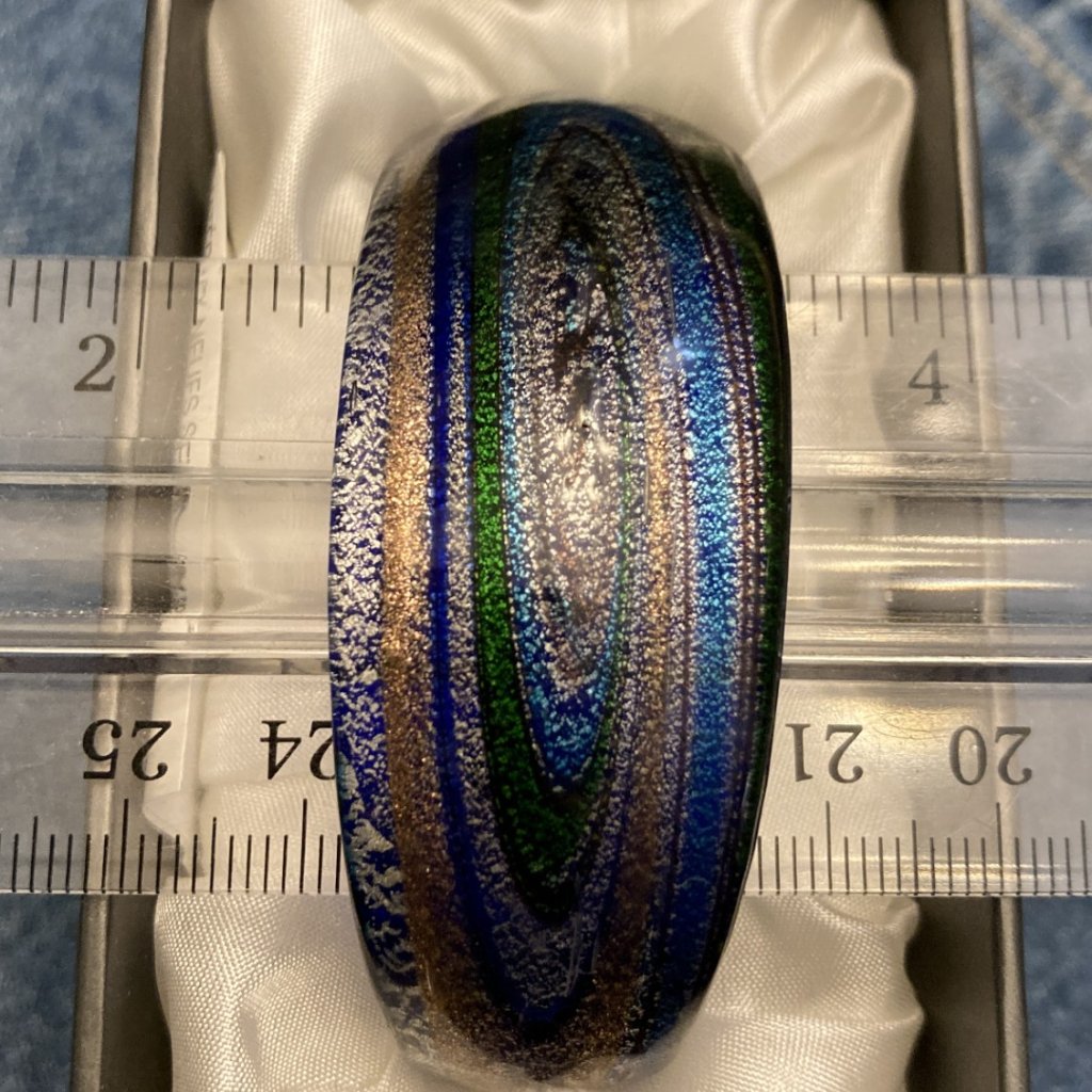 156 Art Glass Blown Bracelet Pier One Nwt